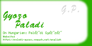 gyozo paladi business card